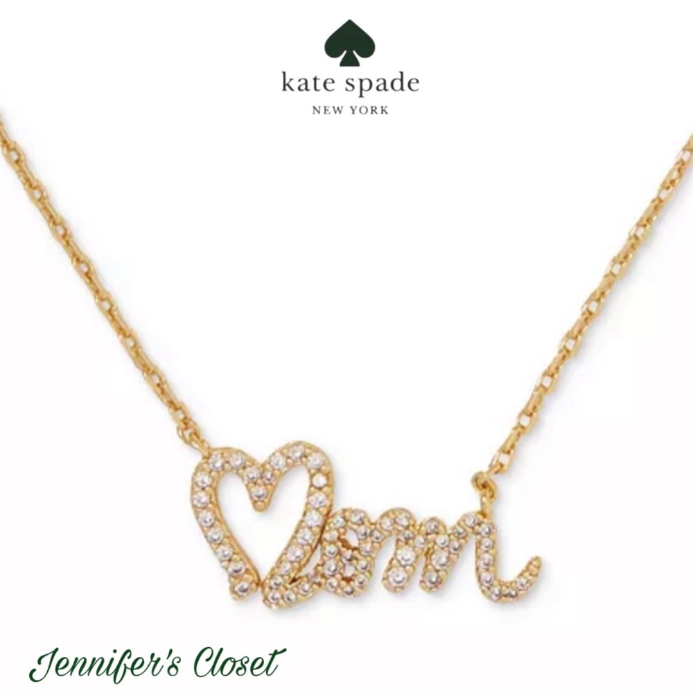 Kate Spade Necklace NWT / Pave Mom Pendant Necklace